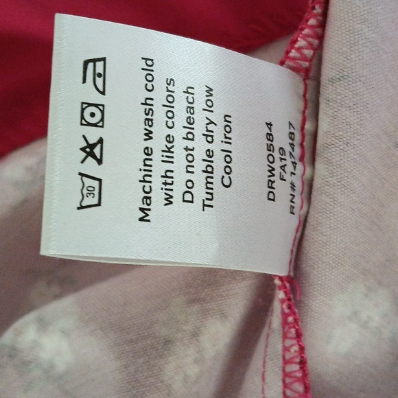 Draper James Floral Love Circle Dress Cabernet - Picture 8 of 8